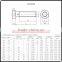 ANSI SCM435 class 12.9 alloy steel black allen head bolts