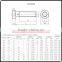 ANSI SCM435 class 12.9 alloy steel black allen head bolts