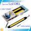 72 smd COB 12v led car light auto flexible led drl/ daytime running light white / amber light