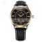 KS Fashion Leather Band Automatic Mechanical Watch for Men