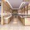 Indian clothing stores display showcase and wooden kiosk for cell phone accessories