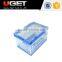 Factory Directly Sales side door lid foldable collapsible plastic crate