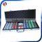 poker chip set with alum box for packing . 200 500 650 pcs in one set