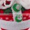 Plush Long Leg Santa Claus Stuffed Christmas Home Decoration Toy With Light Up Led Buttons