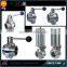 ISO Certified Factory Direct Sale Stainless Steel Sanitary Butterfly Valves