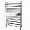 10Tier 50 Pair Rolling Shoe Rack, Sturdy Metal Shoes Racks with Non Slip Bars