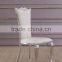 Golden brushed stainless steel hotel banquet chair dining room chair