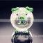 Customized Logo Promotional cute engraved crystal gift