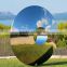 Landscaping Garden mirror polished stainless steel abstract garden sculpture