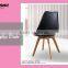 hot selling best price list plastic cushion seat tulip shape lounge chair