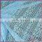 Blue floral design elegant fancy swiss cord lace fabric for dress