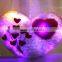Colorful fashion heart led light pillow