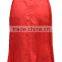 New Design Fahsionable Plus Size Sides Pleated Red Color Maxi Skirt