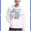 Trendy custom service hooded design hoody bulk men offset printed white cotton hoodies