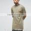 Personalized wholesale import longline distressed t-shirt men OEM, street hip hop wear