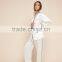 Fashion Suraa Embroidered Pyjama Piping Pocket Long Sleeve Silk Pajamas Set For Women Sleepwear With High Quality