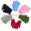 New Design Plain Color Unisex Touch Screen Cotton Knitting Gloves