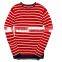 Round neck stripe long sleeve knit fashionable sweaters for men