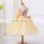 2016 High quality kids champagne color popular teal flower girls dresses