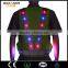 reflective police security uniforms led shirt/flashing led safety vest