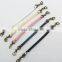 Hot selling leather shoulder double botton bag handles and diy