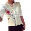 New Blusas Ladies OL Elegant Women Summer Tops 2016 Lapel Collar Floral Print Chiffon Shirt Blouse