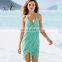 Beachwear ladies summer casual sexy bikini crochet black cover up beach dress