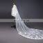 long Ivory Lace Trim Wedding Veils 2017 white Bridal Veils Wedding Accessories