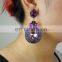 2015 latest earring for women, Exclusive gemstone earring, Garnet gemstone silver earring jewelry manufacturer