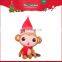 Soft toys 12'' stuffed red christmas monkey doll