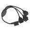 auto cable OBD2 Cable 1 to 3 Converter Adapter OBD2 Splitter Y Cable J1962M to 3-J1962F