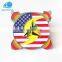 Antique silver plated 3D coins cheap custom soft enamel high quality colorful souvenir metal coin from China manufacturer