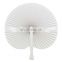 custom blank white wrinkled handheld plastic folding fan