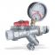 Manual full cooper thermometric strainer ball valve water temp valve