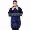 Wholesale Oversized Thick Plush Flannel Fleece Sherpa Lined  Blanket Hoodie for Winter