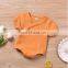 baby linen clothes natural colour breathable cotton romper