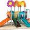 outdoor swing children slide , plastic outdoor playground slides