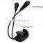 USB 2 Dual Arm Flexible Clip mini reading led Book Light