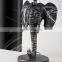 New arrival Korean hotel decoration modern table lamp elephant shape silver bedside resin lamp