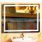 Hot sale waterproof big rectangle led light full length wall mirror
