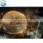 2019 latest hot-sale inflatable clear bubble cube transparent show room with LED