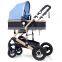 Buy online ship store hot sale customized baby boy child 2 in 1 bassinet navy high end view infant kids stroller with car seat