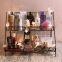 Wholesale Double Layer Bathroom Desktop Shelves Iron Cosmetic Storage Rack