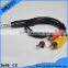 3.5mm Stereo plug to 3 RCA Plug Male/Male Y audio cable 0.5m                        
                                                Quality Choice