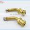 DeLin truck single bend tyre valve tractor brass factory seal clamp-in tyre valve V3-20-1HX