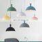 Hanging Lamp Macaron Color Nordic Metal Pendant Lamps Decorative Indoor Pendant Lighting
