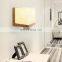 Modern Wall Light Nordic Wooden Wall Lamp Shades Square Glass Lighting Fixtures Wall Lamp