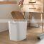 Creative Mini Trash Can Desktop Plastic Wooden Dustbin