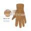 HANDLANDY Brown Genuine Cowhide Gardening Tools Gardening Gloves Work Driver Leather Gloves Kids Gloves Winter