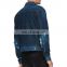 New fashion  custom vintage blue 4 pocket denim bomber jacket for mens